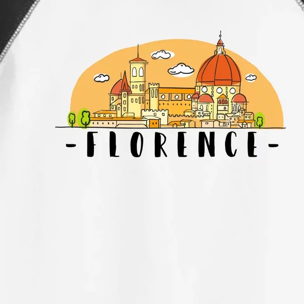 Florence Cartoon Style Illustration Toddler Fine Jersey T-Shirt