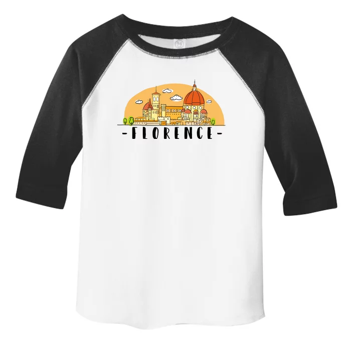 Florence Cartoon Style Illustration Toddler Fine Jersey T-Shirt