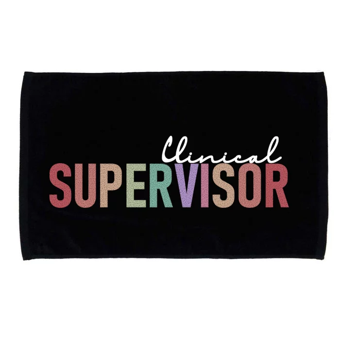 Funny Clinical Supervisor Gift Microfiber Hand Towel