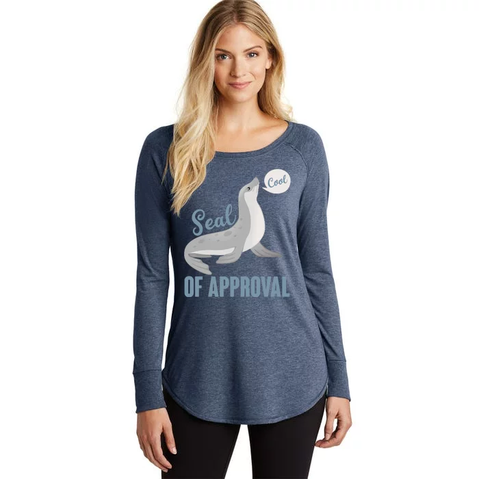 Funny Cute Seal Of Approval Women's Perfect Tri Tunic Long Sleeve Shirt