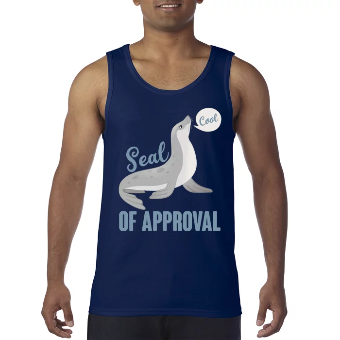 Funny Cute Seal Of Approval Tank Top