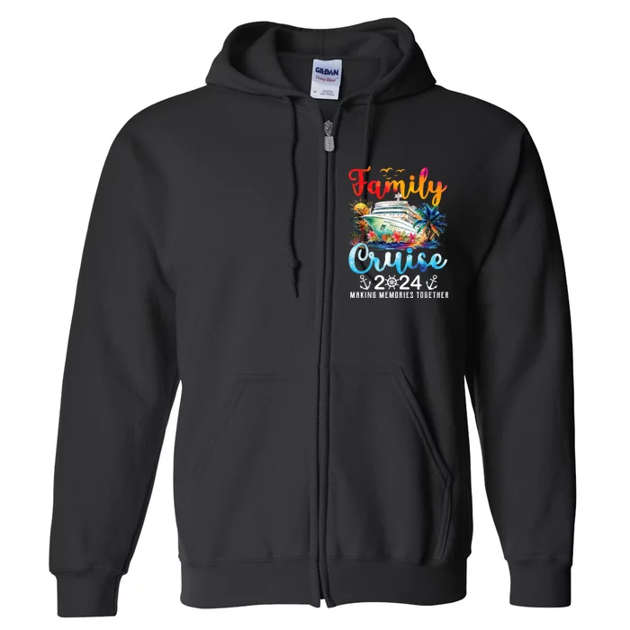 Family Cruise Ship Vacation Trip 2024 Family Cruise Matching Full Zip Hoodie