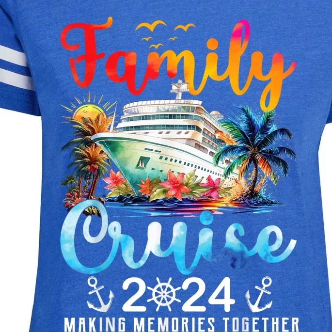 Family Cruise Ship Vacation Trip 2024 Family Cruise Matching Enza Ladies Jersey Football T-Shirt