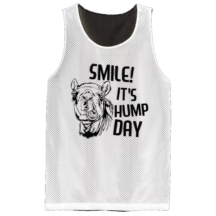 Funny Camel Smile! ItS Hump Day Funny Hump Day Mesh Reversible Basketball Jersey Tank