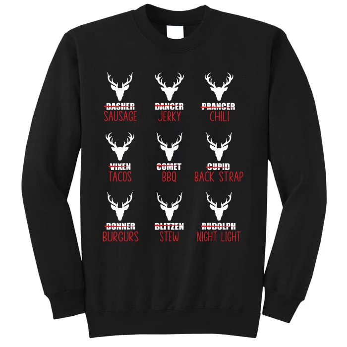 Funny Christmas Santa Reindeer List Pajamas For Deer Hunters Sweatshirt