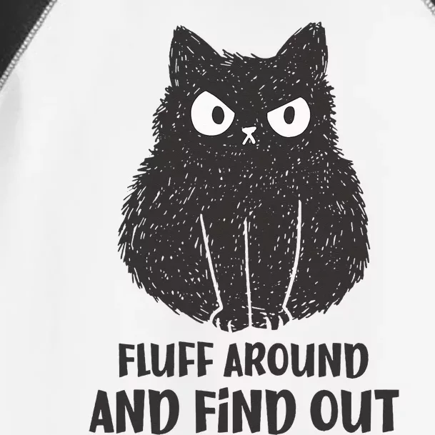 Funny Cat Shirt Fluff Around and Find Out Toddler Fine Jersey T-Shirt