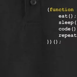 Funny Computer Science Programmer Eat Sleep Code Dry Zone Grid Performance Polo