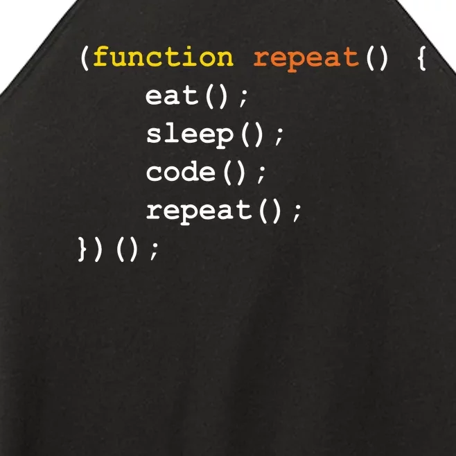 Funny Computer Science Programmer Eat Sleep Code Women’s Perfect Tri Rocker Tank