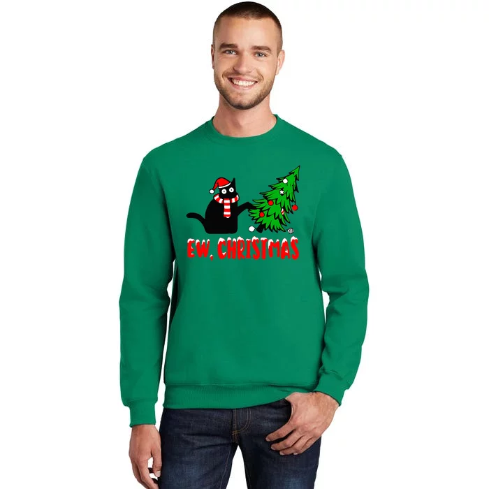 Funny Cats Sarcastic Anti Christmas Cats Sweatshirt