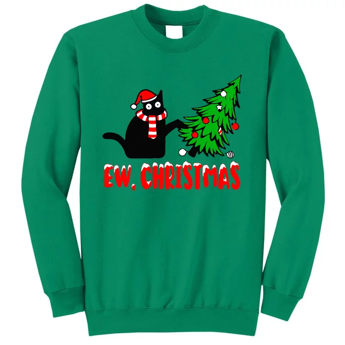 Funny Cats Sarcastic Anti Christmas Cats Sweatshirt