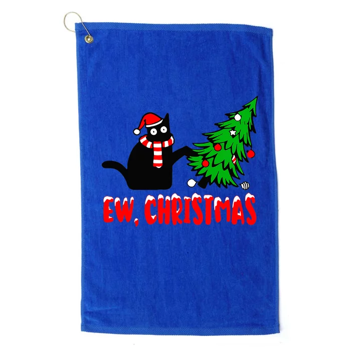 Funny Cats Sarcastic Anti Christmas Cats Platinum Collection Golf Towel