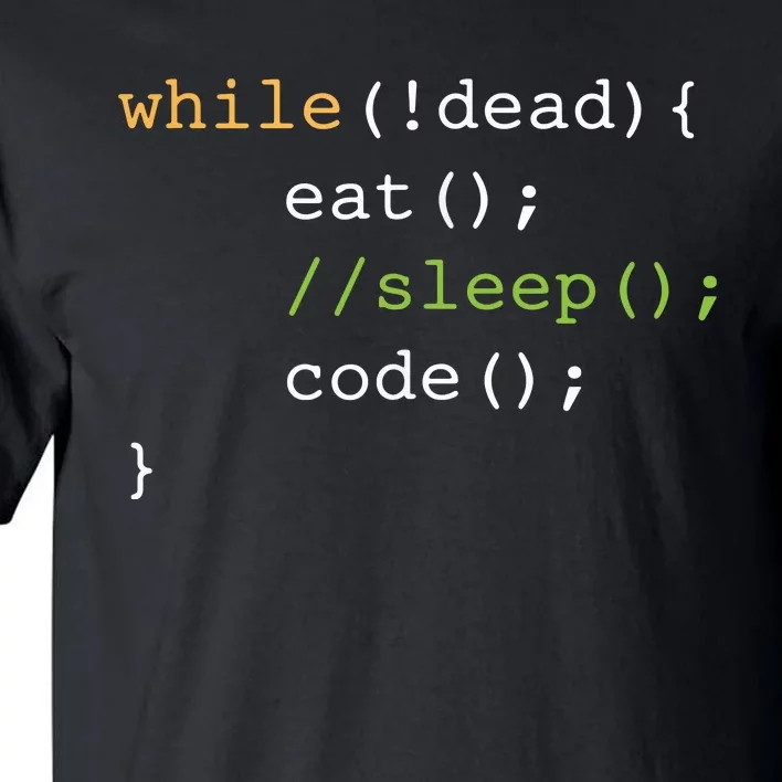 Funny Computer Science Programmer Eat Sleep Code Tall T-Shirt