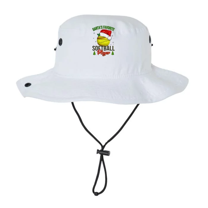 Funny Christmas Santa's Favorite Softball Player Legacy Cool Fit Booney Bucket Hat