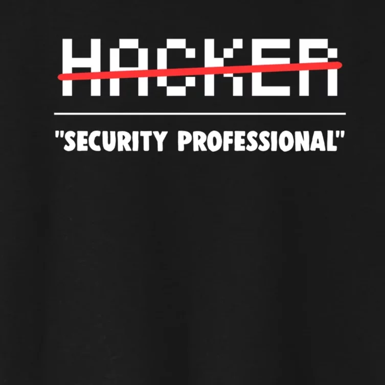 Funny Cyber Security Computer Hacker Gift Women's Crop Top Tee