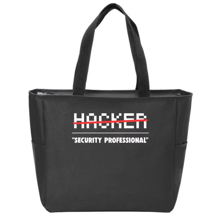 Funny Cyber Security Computer Hacker Gift Zip Tote Bag