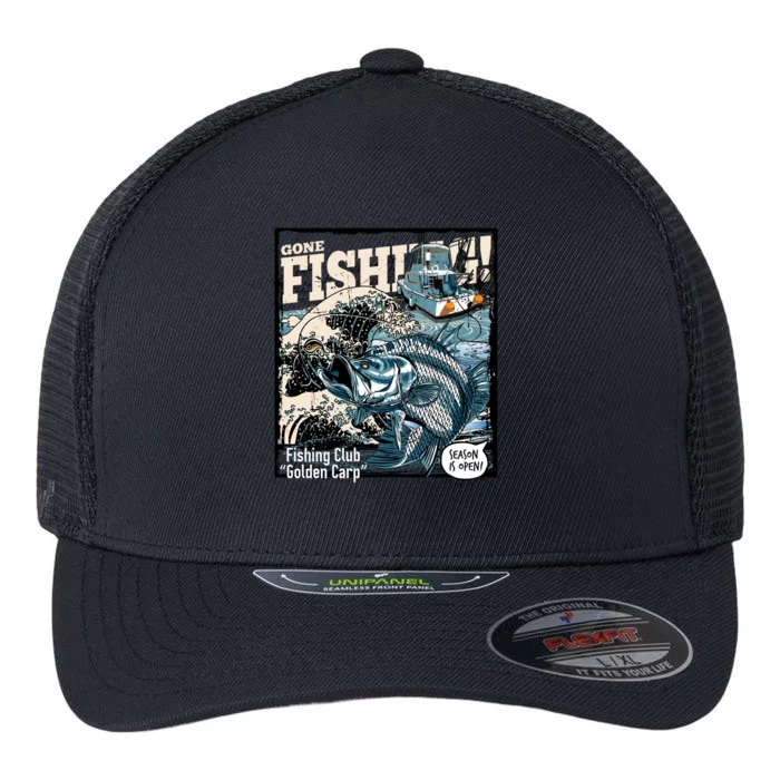 Fishing Club Season Open Flexfit Unipanel Trucker Cap