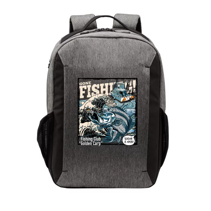 Fishing Club Season Open Vector Backpack