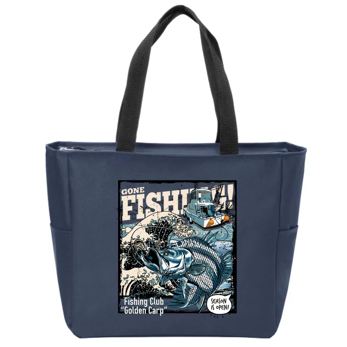 Fishing Club Season Open Zip Tote Bag