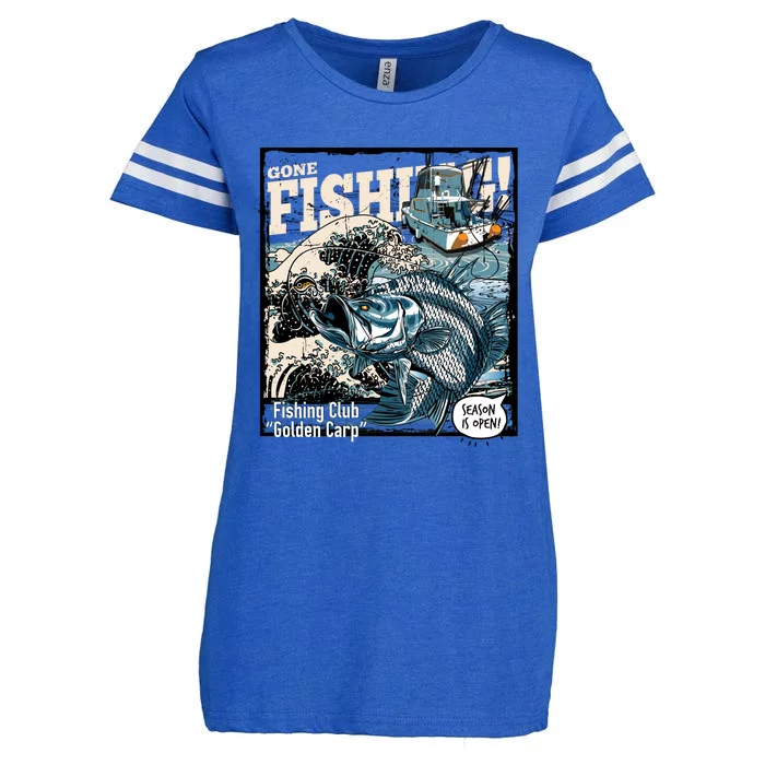 Fishing Club Season Open Enza Ladies Jersey Football T-Shirt