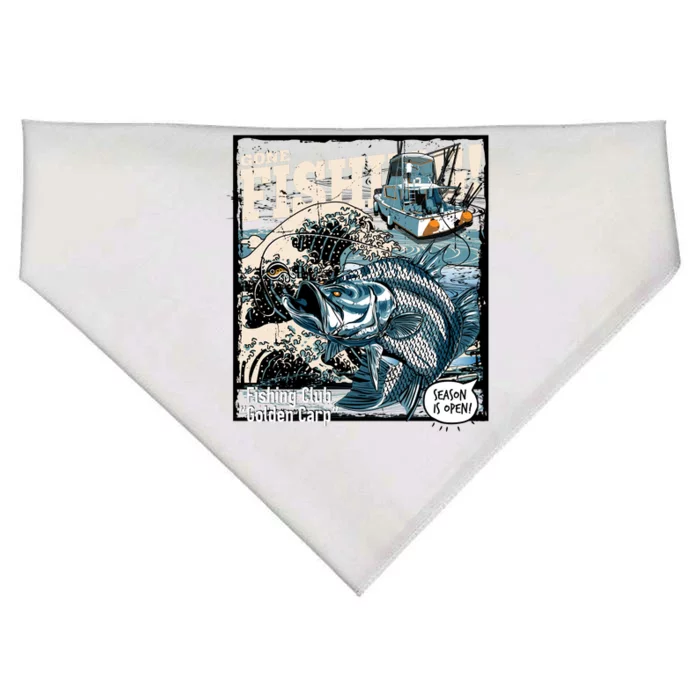 Fishing Club Season Open USA-Made Doggie Bandana