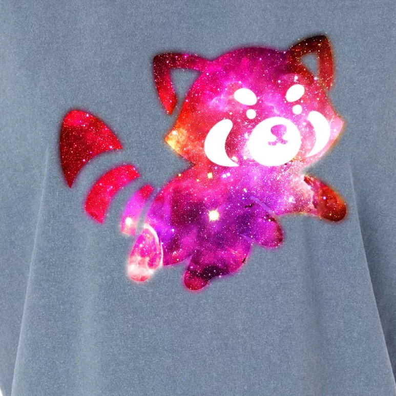 Funny Cute Space Galaxy Red Panda Garment-Dyed Women's Muscle Tee