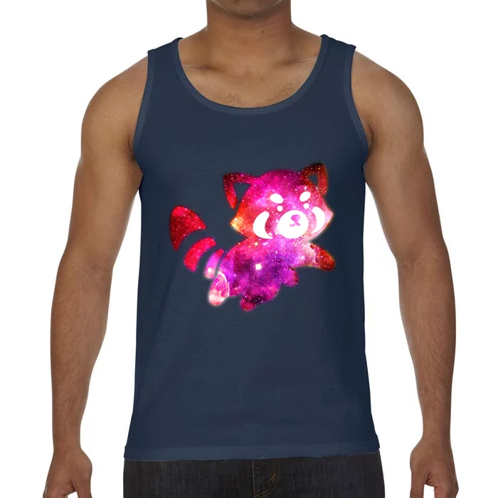 Funny Cute Space Galaxy Red Panda Comfort Colors® Tank Top