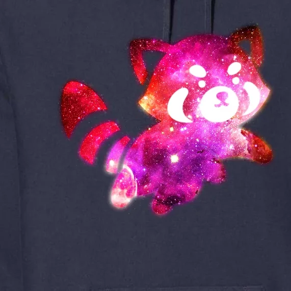 Funny Cute Space Galaxy Red Panda Premium Hoodie