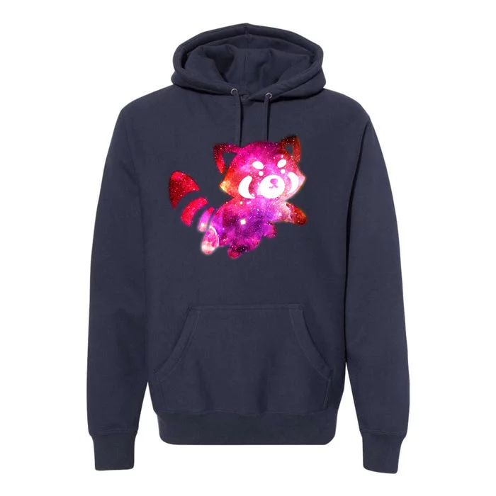 Funny Cute Space Galaxy Red Panda Premium Hoodie