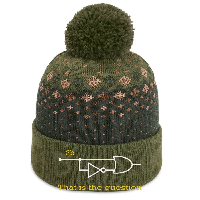 Funny Computer Science To Be Or Not 2b The Baniff Cuffed Pom Beanie