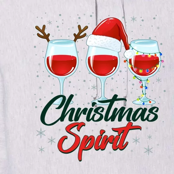 Funny Christmas Spirit Wine Lover Premium Hoodie