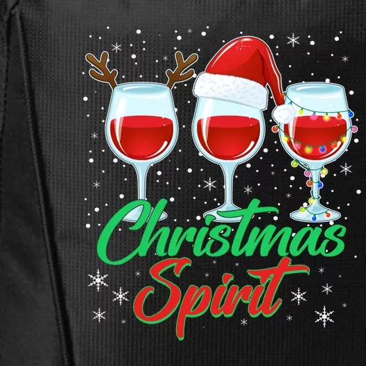 Funny Christmas Spirit Wine Lover City Backpack