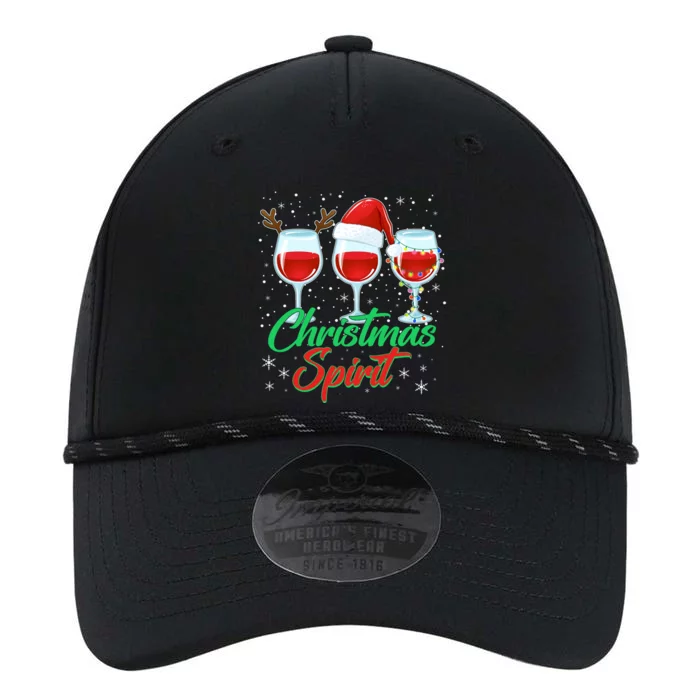 Funny Christmas Spirit Wine Lover Performance The Dyno Cap