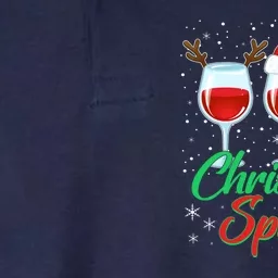 Funny Christmas Spirit Wine Lover Softstyle Adult Sport Polo