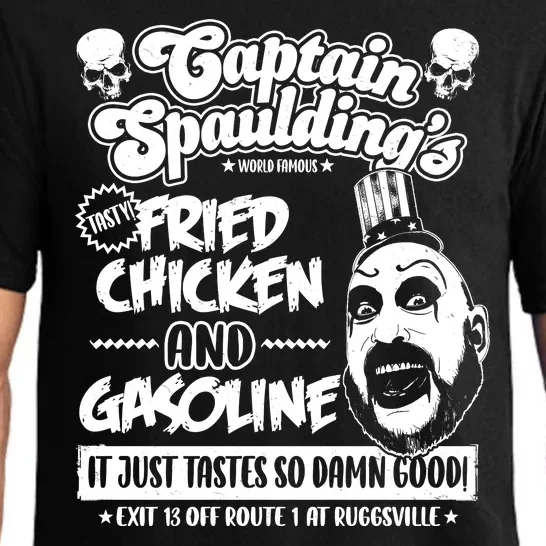 Funny Captain Spaulding's Fried Chicken And Gasoline Pajama Set