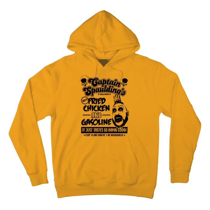 Funny Captain Spaulding's Fried Chicken And Gasoline Hoodie