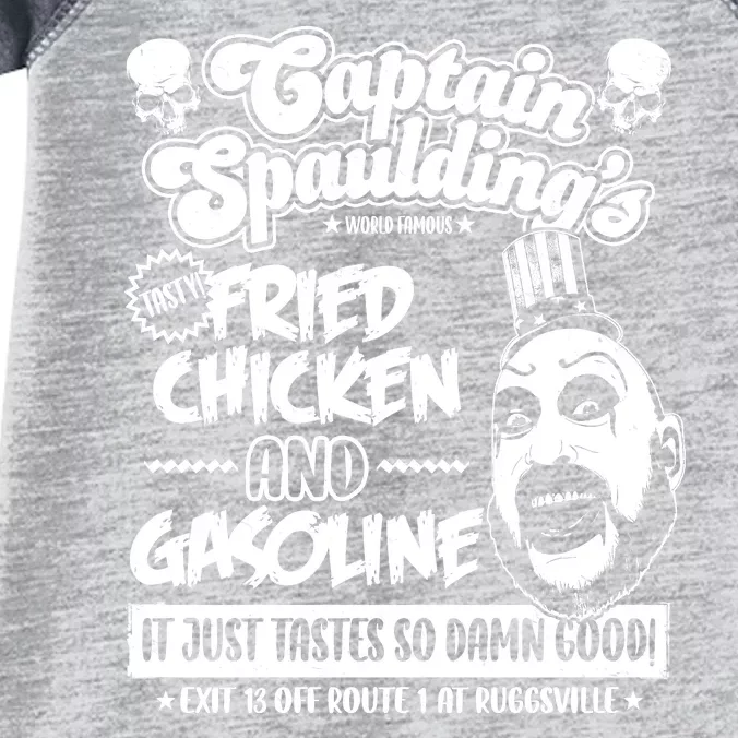 Funny Captain Spaulding's Fried Chicken And Gasoline Infant Baby Jersey Bodysuit