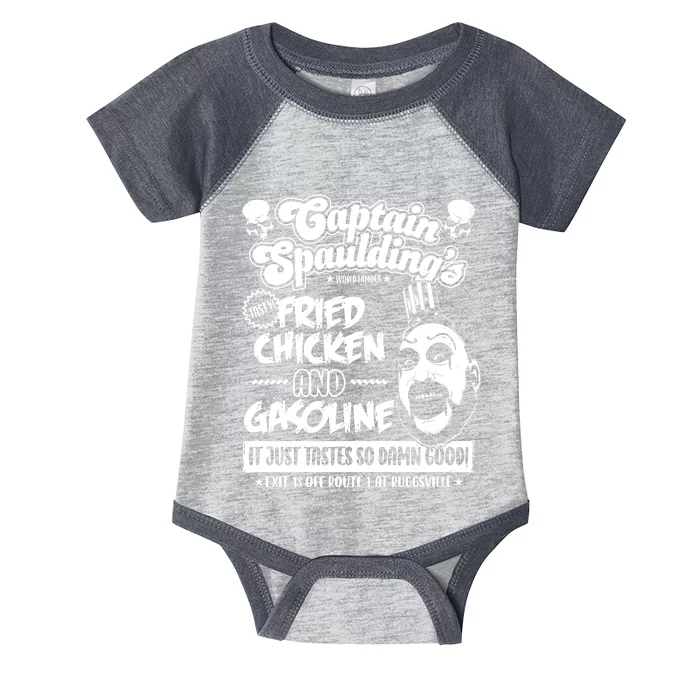 Funny Captain Spaulding's Fried Chicken And Gasoline Infant Baby Jersey Bodysuit