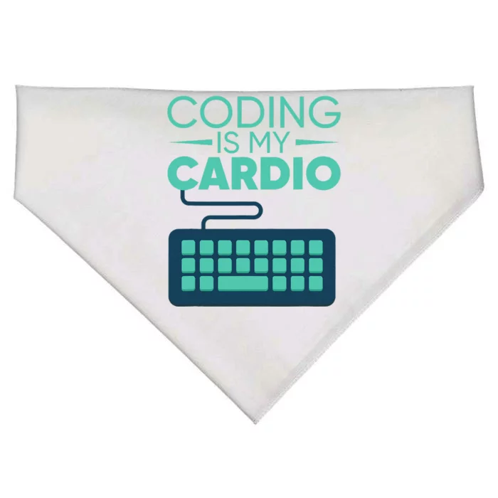 Funny Coding Software Engineer Design Coder USA-Made Doggie Bandana