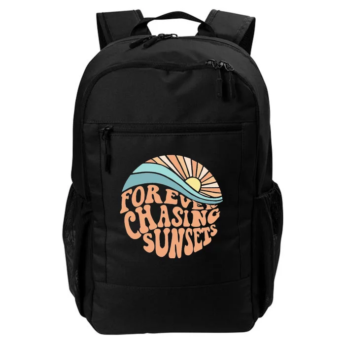 Forever Chasing Sunsets Both Side Print Daily Commute Backpack