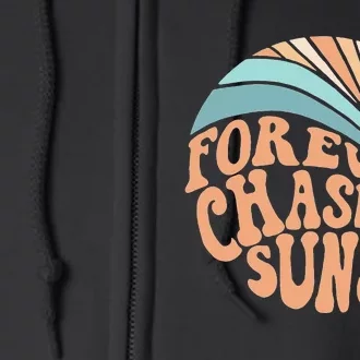 Forever Chasing Sunsets Both Side Print Full Zip Hoodie