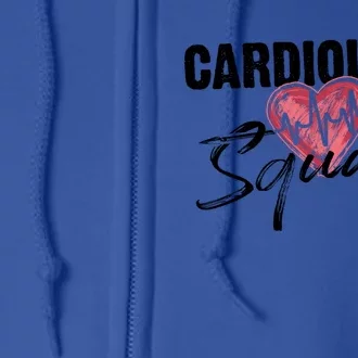 Funny Cardiology Squad Gift For Cardiovascular Technologists Gift Full Zip Hoodie