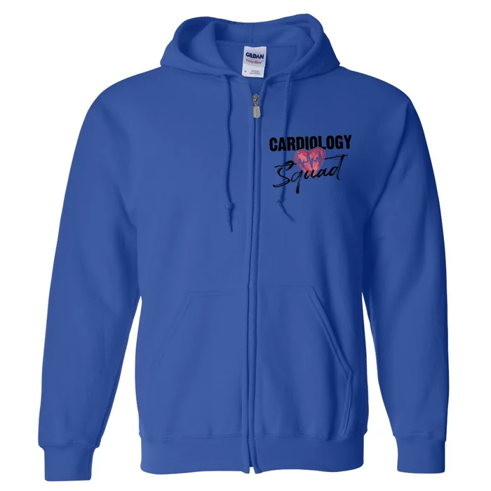 Funny Cardiology Squad Gift For Cardiovascular Technologists Gift Full Zip Hoodie