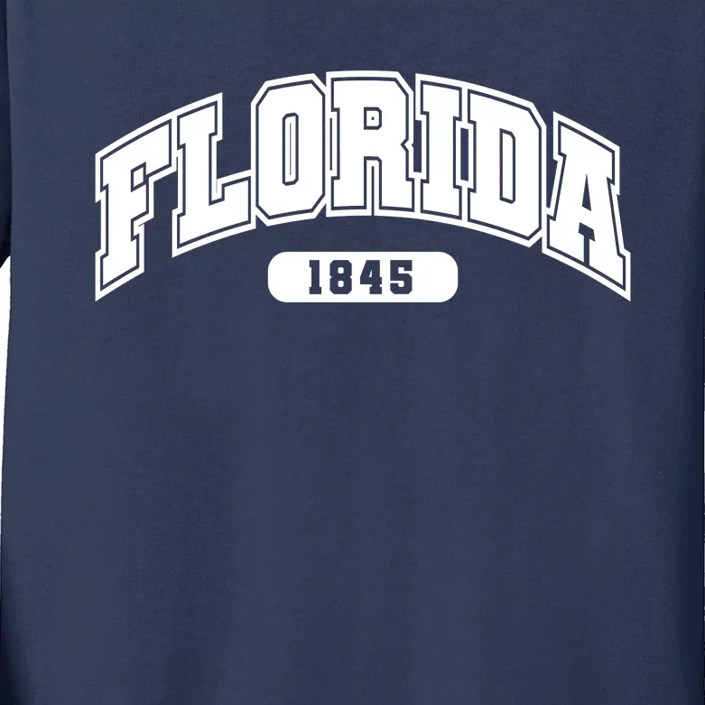 Florida Collegiate Style 1845 Kids Long Sleeve Shirt