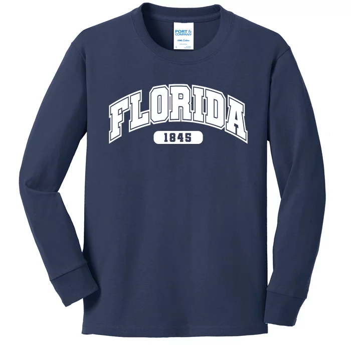 Florida Collegiate Style 1845 Kids Long Sleeve Shirt