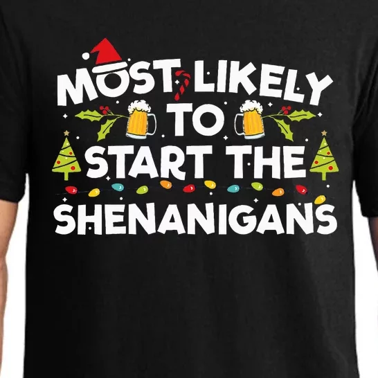 Family Christmas Shenanigans Hilarious and Unforgettable Pajama Set