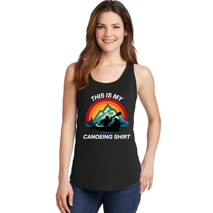 Funny Canoeing, Social Distancing, Kayak, Nature, Boating Ladies Essential Tank