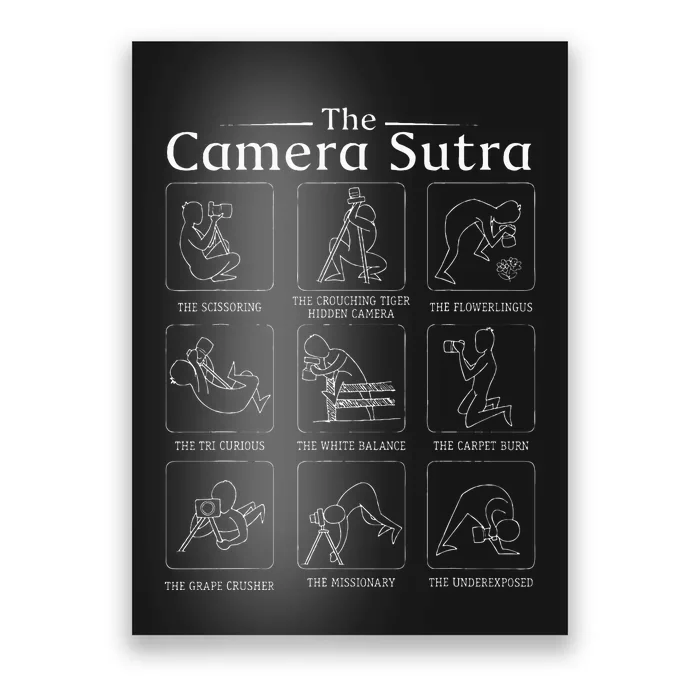 Funny Camera Sutra Photographer Photography Gift Poster