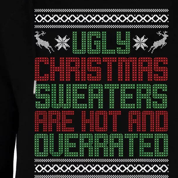 Funny Christmas Shirts For Ugly Sweater Party Womens Funnel Neck Pullover Hood