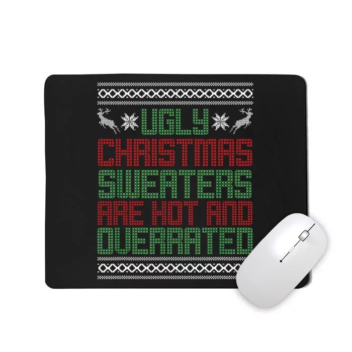 Funny Christmas Shirts For Ugly Sweater Party Mousepad