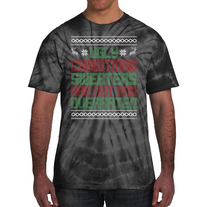 Funny Christmas Shirts For Ugly Sweater Party Tie-Dye T-Shirt